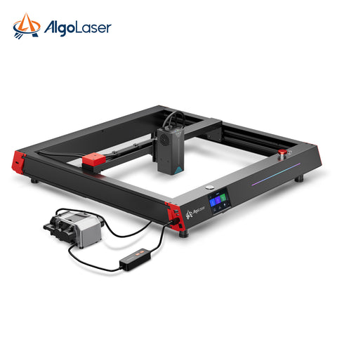 Máquina De Gravação A Laser AlgoLaser Delta - A Potência Do Laser é De 22W A Velocidade De Gravação é De 30000mm/min, A Area De Trabalho é De 440mm*415mm, A Tecnologia De Fonte De Luz é Luz Combinada De Polarização - Preto Vermelho