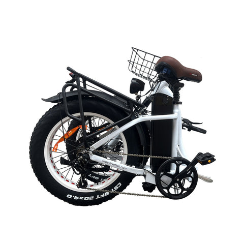DrveTion CT20 Bicicleta Elétrica - Motor 750W Bateria 48V20AH Pneus de 20" Freios a Óleo - Branco Perolado