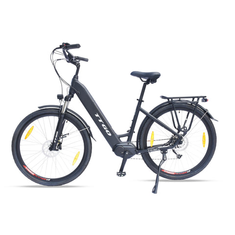 Bicicleta Elétrica TTGO LK-ZZ-28ST - Motor 250W Bateria 36V20AH Rodas de 28 Polegadas Freios Hidráulicos a Disco - Preto