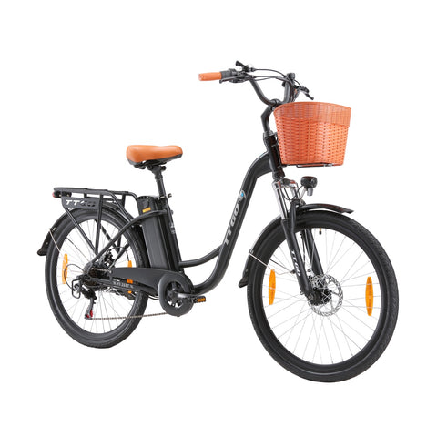 Bicicleta Elétrica TTGO YY-26ST - Motor 250W Bateria 36V14.5AH Rodas de 26 Polegadas Freios Mecânicos a Disco - Preto