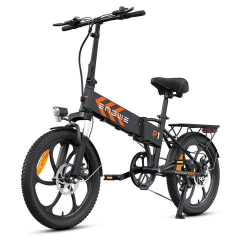 ENGWE P1 Bicicleta Elétrica - Pneus De 20 Polegadas Motor 250W 36V13AH  Travões De Disco Mecânicos - Preta