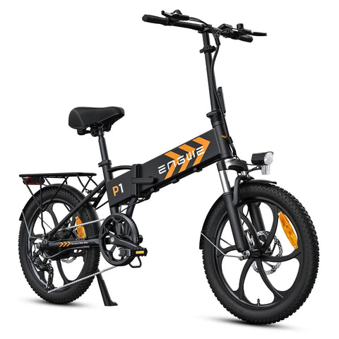 ENGWE P1 Bicicleta Elétrica - Pneus De 20 Polegadas Motor 250W 36V13AH  Travões De Disco Mecânicos - Preta