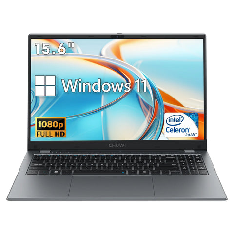 Portátil CHUWI Herobook Plus - Processador Intel Celeron N4020  Ecrã de 15.6"  8GB+256GB Windows 11 Bateria de 5000mAh - Cinza