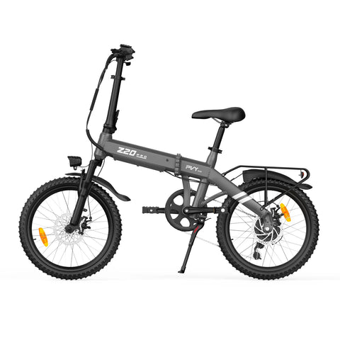 Bicicleta Elétrica PVY Z20 PRO EVO – Motor 250W Bateria 36V14.5AH Pneus De 20 Polegadas Travões De Disco Mecânicos - Cinza