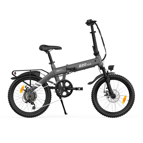 Bicicleta Elétrica PVY Z20 PRO EVO – Motor 250W Bateria 36V14.5AH Pneus De 20 Polegadas Travões De Disco Mecânicos - Cinza