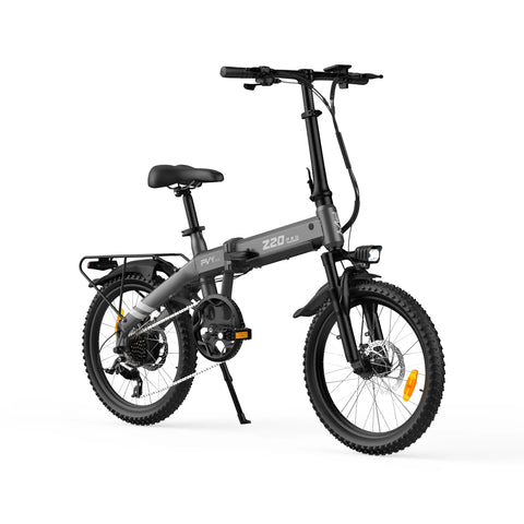 Bicicleta Elétrica PVY Z20 PRO EVO – Motor 250W Bateria 36V14.5AH Pneus De 20 Polegadas Travões De Disco Mecânicos - Cinza