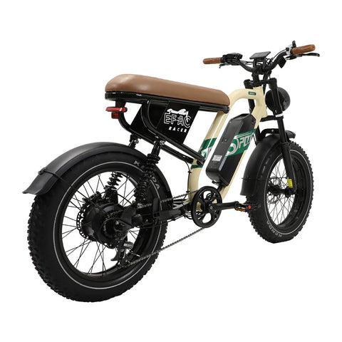 ONESPORT W66 ELECTRIC BIKE - Potência 500W Bateria 48V 13.5AH 20" Pneus Travão hidráulico - Bege Amarelo