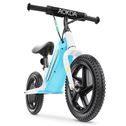 AOKDA AO-K8 Bicicleta de Equilíbrio Elétrica Crianças - Motor 180W Bateria 21.6V5.2AH Roda 12" - Azul