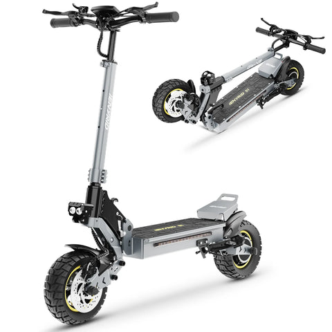 Trotinete Elétrica iENYRID IE-S1 - Motor 800W Bateria 48V15Ah Freio a Disco Dobrável - Cinza