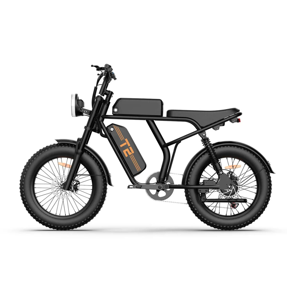 URLIFE T2 E-Bike - Motor 250W Bateria 48V 15.6Ah Travões a Disco Assistência ao Pedal - Preto