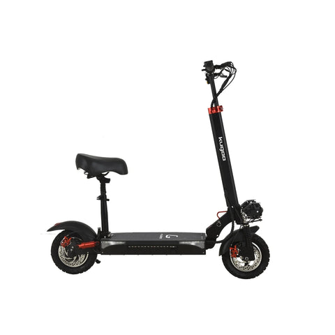 KUGOO M4 PRO Trotinete Elétrica - Motor 500W Pneus de 10 Polegadas Freios a Disco Assentos removíveis Dobrável - Preto