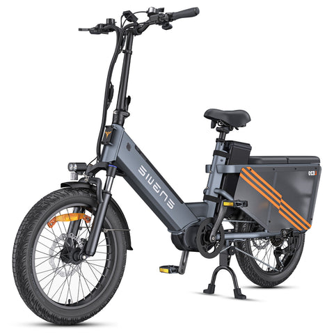 Bicicleta Elétrica ENGWE LE20 EU - Pneus De 20 Polegadas Potência 250W Célula única Bateria 48V19.2AH Travões Hidráulicos - Cinza