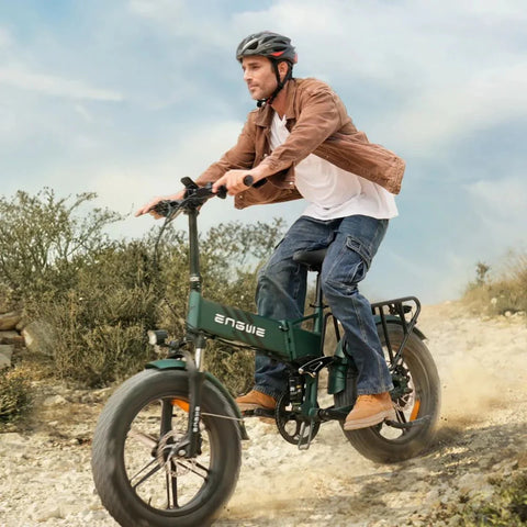 ENGWE ENGINE PRO 2.0 E-bike - Motor 750W Bateria 48V16AH Shimano 8 Velocidades Suspensão Total - Verde