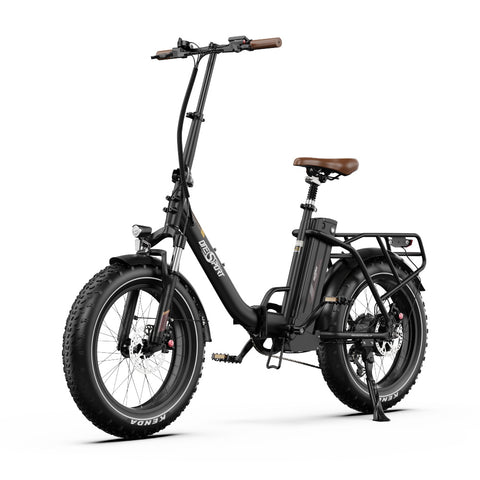 Bicicleta Elétrica ONESPORT OT16 MAX - Motor 500W Bateria 48V18AH Pneus De 20 Polegadas Travões Disco - Preto