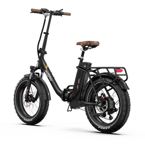 Bicicleta Elétrica ONESPORT OT16 MAX - Motor 500W Bateria 48V18AH Pneus De 20 Polegadas Travões Disco - Preto