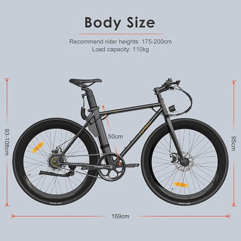 FAFREES 20F054: Bicicleta Elétrica de 250W | Autonomia de 50KM