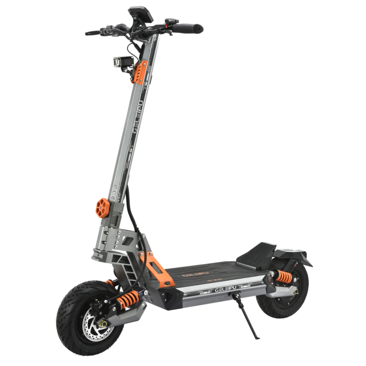 GELEIPU GT EVO Trotinete Eléctrica - Motor 1600W*2 Bateria 60V36AH Pneus 11 Polegadas - Cinza