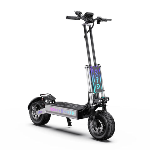 Trotinete Eléctrica OOTD T90 - Motor 2100W*2 Bateria 60V31.2AH Pneus13'' Travão A Disco óleo - Preta Cinza