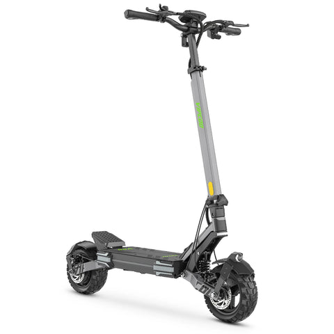 Trotinete Elétrica VIPCOO VC-VS6 - Motor 1000W Bateria 48V18.2Ah Pneus de 10 Polegadas Dobrável Travão Mecânico de Disco Seguro - Cinza